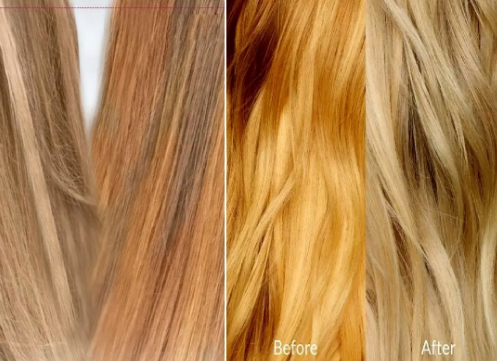 تبدیل موهای قرمز و بلوند به طبیعیترین شکل ممکن